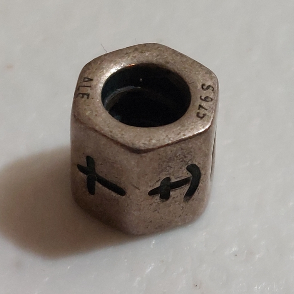 Authentic Pandora Sterling Silver Faith Hope Love Cross Anchor Heart Bead Charm